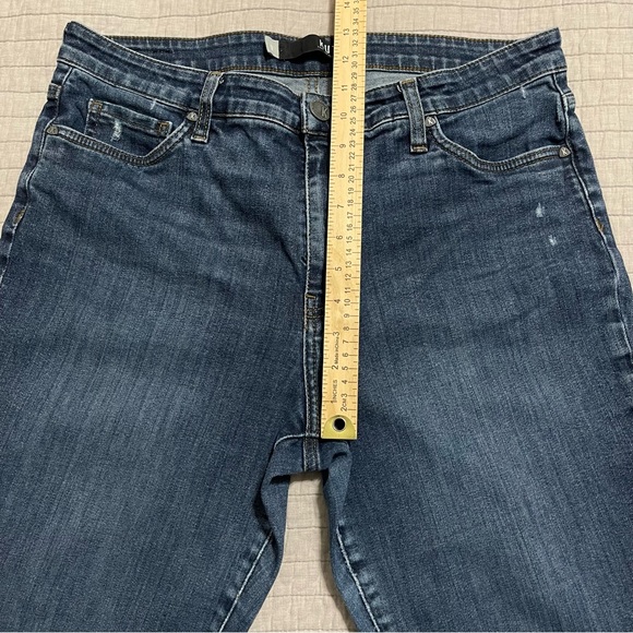 Kut From the Kloth Reese High Rise Fab AB Ankle Straight Raw Hew Jeans Size 12 - Picture 8 of 11